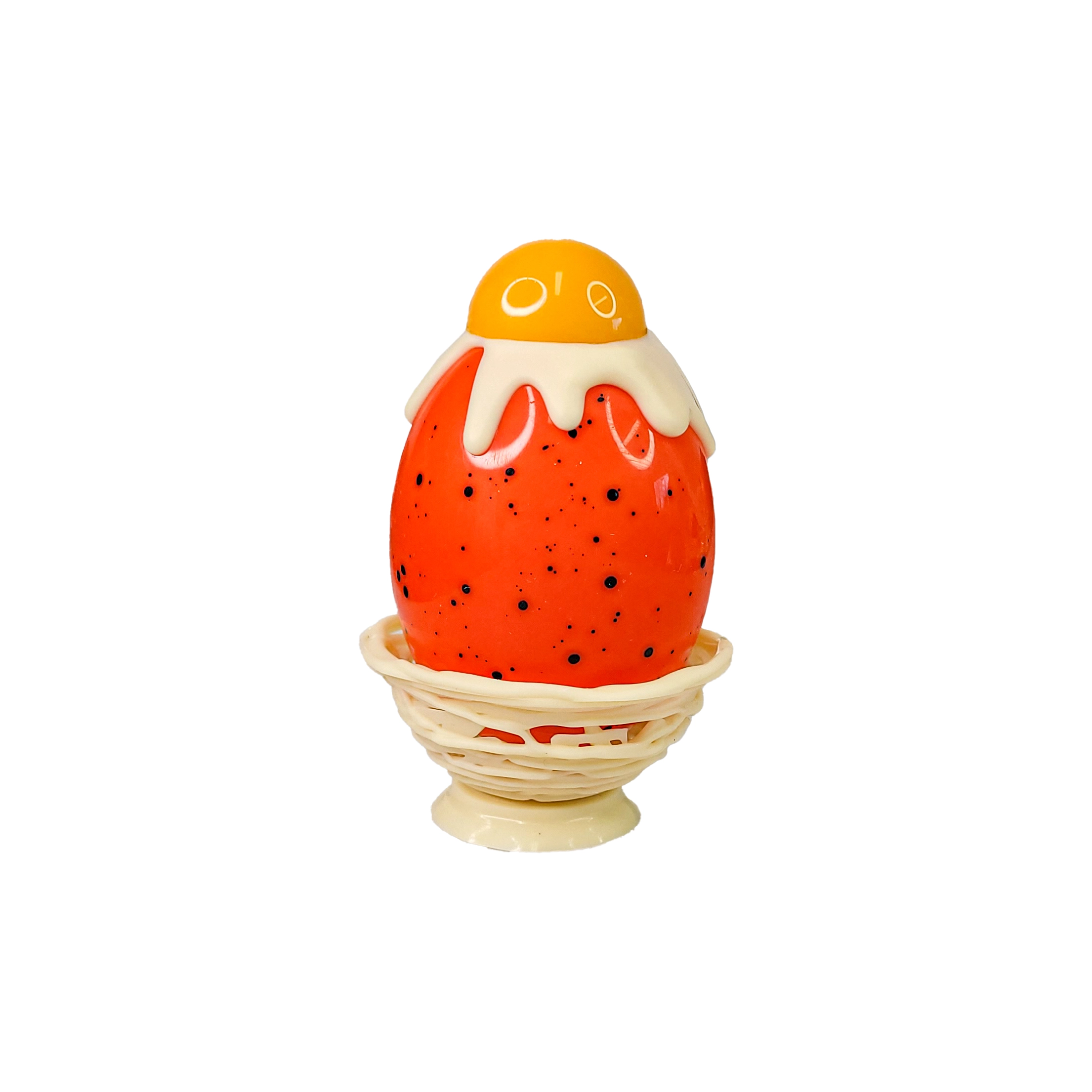 Mała Pisanka z białej czekolady 40g - Pomarańczowy