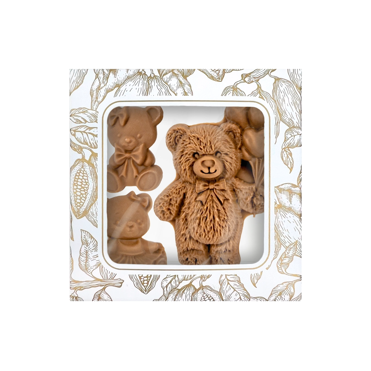 Misie z balonami z mlecznej czekolady (28g)