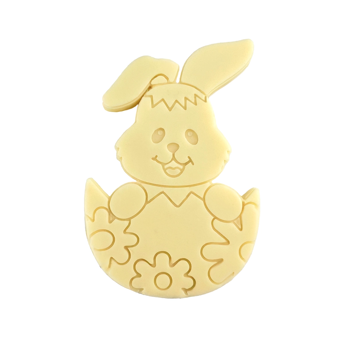 Wielkanocny Zając w pisance z mlecznej, białej lub deserowej czekolady II (18g)