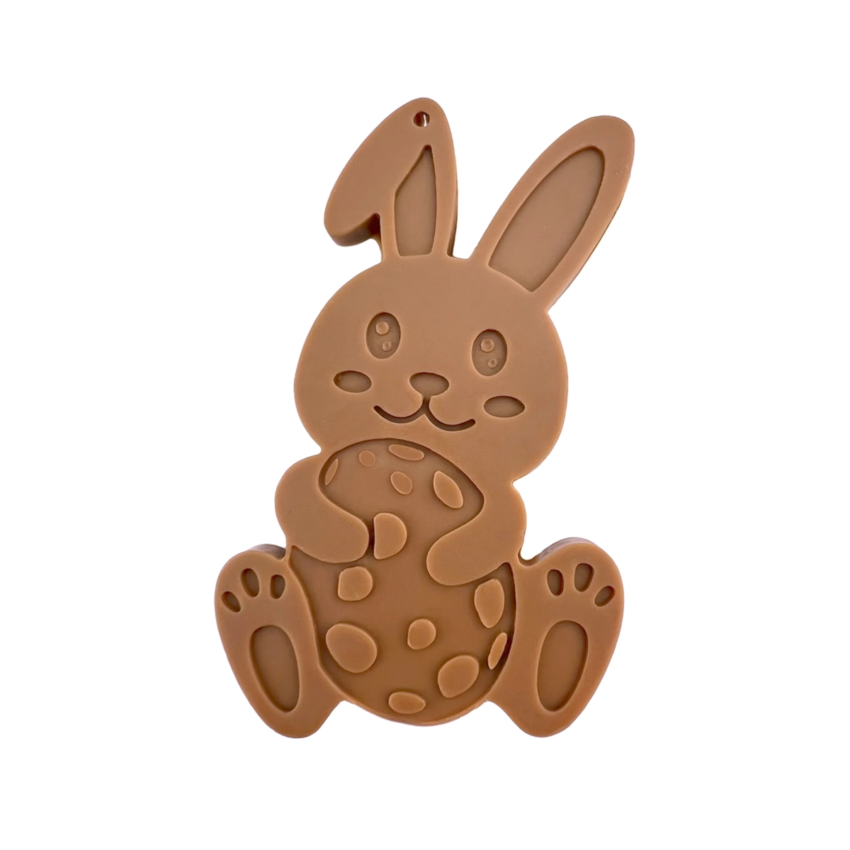 Wielkanocny Zając z pisanką z mlecznej, białej lub deserowej czekolady (18g)