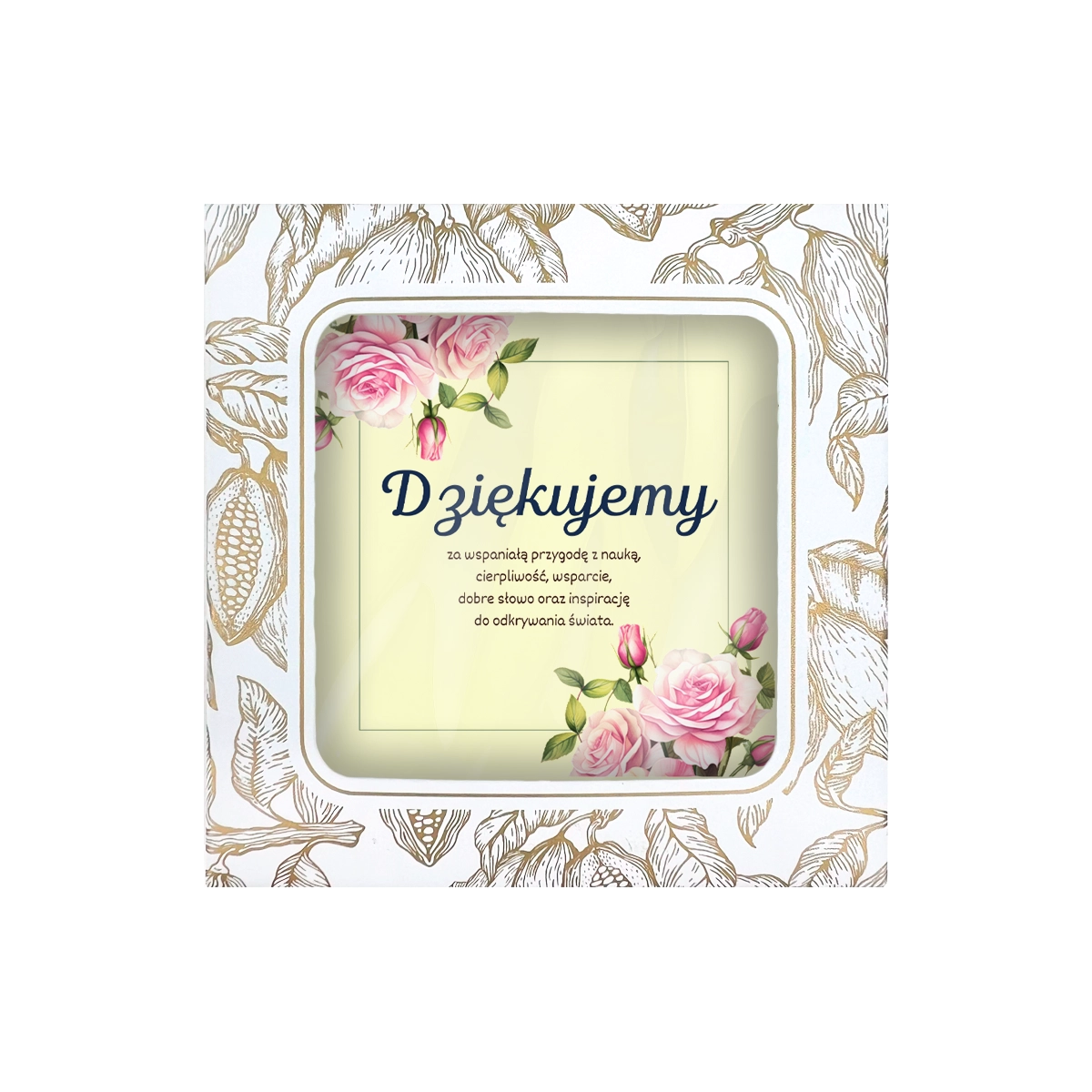 Czekolada mleczna i biała z grafiką – Zakończenie Roku Szkolnego (60g)