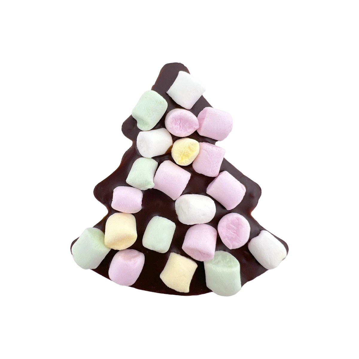 Choinka z deserowej czekolady z piankami (25g)