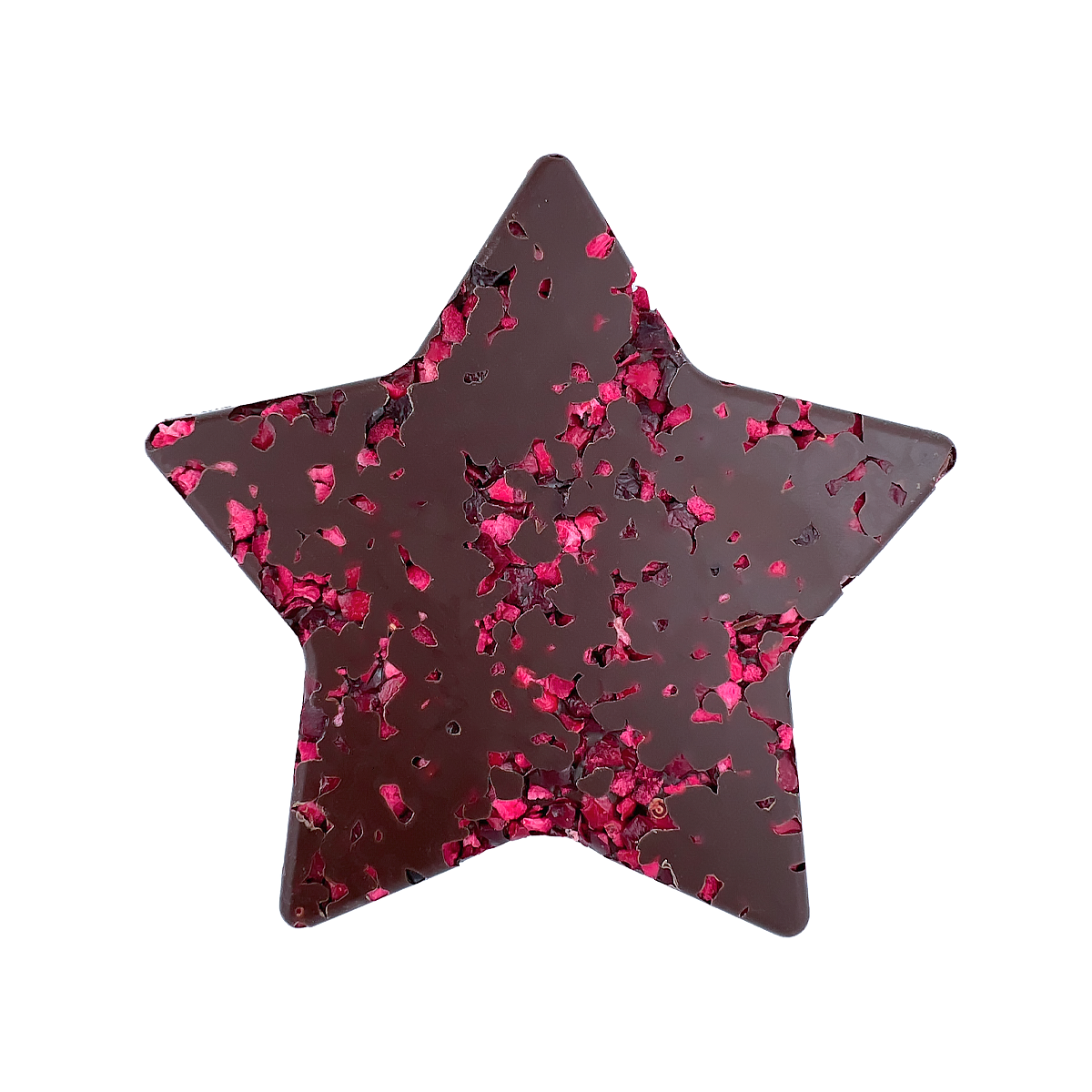 Gwiazdka z deserowej czekolady z żurawiną (80g)