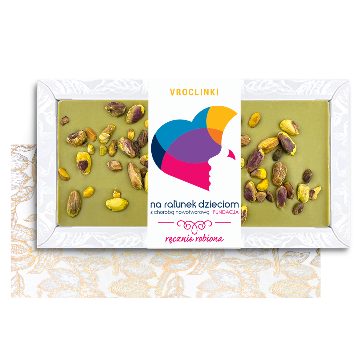 Czekolada Pistacjowa z Pistacjami 80g